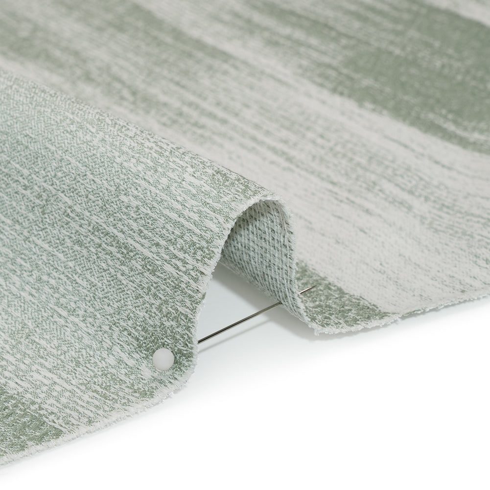 Recycled Polyester Jacquard - Opal Brushstroke Striations - British Imported - Detail