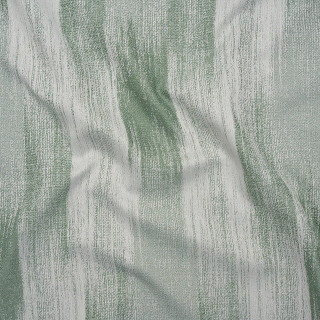 Recycled Polyester Jacquard - Opal Brushstroke Striations - British Imported