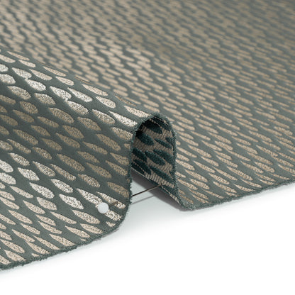 Luminous Drapery Jacquard - Stone Raindrops - British Imported