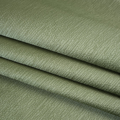 Luminous Textural Recycled Polyester Woven - Sage - British Imported