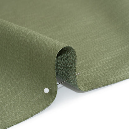 Luminous Textural Recycled Polyester Woven - Sage - British Imported