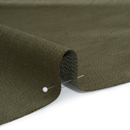 Luminous Textural Recycled Polyester Woven - Seaweed - British Imported