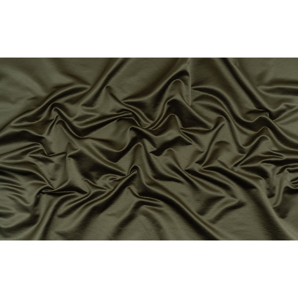 Luminous Textural Recycled Polyester Woven - Seaweed - British Imported - Full