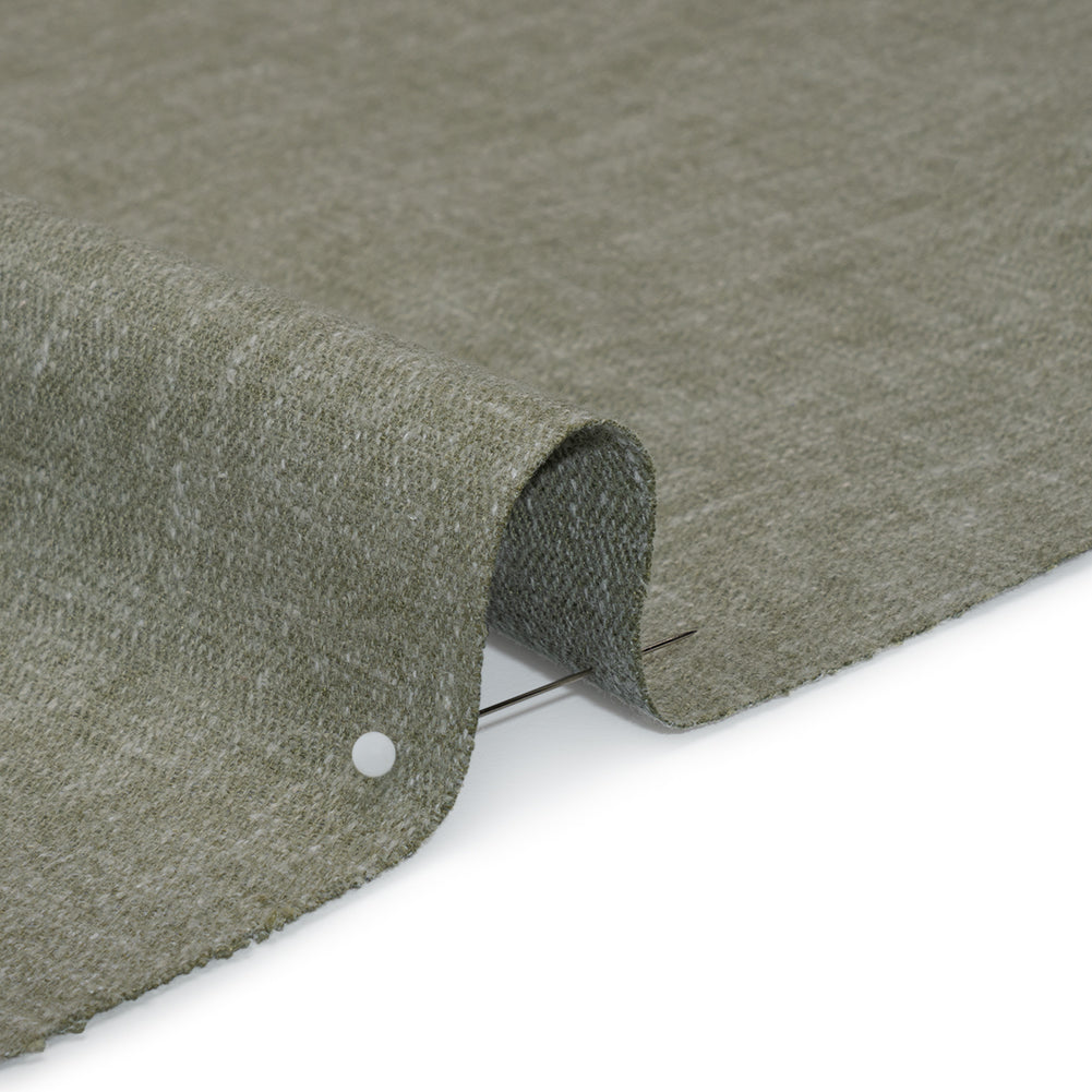 Recycled Polyester Drapery Woven - Eucalyptus - British Imported - Detail