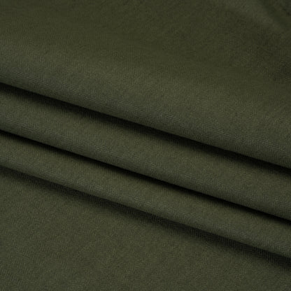 Recycled Polyester Drapery Woven - Olive - British Imported