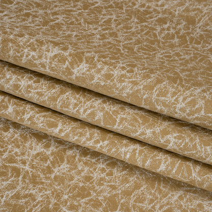 Satin-Faced Jacquard - Gold Cracked - British Imported)