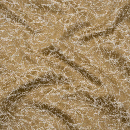 Satin-Faced Jacquard - Gold Cracked - British Imported)