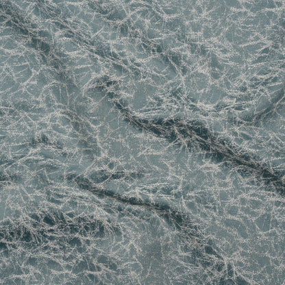 Satin-Faced Jacquard - Ocean Cracked - British Imported)