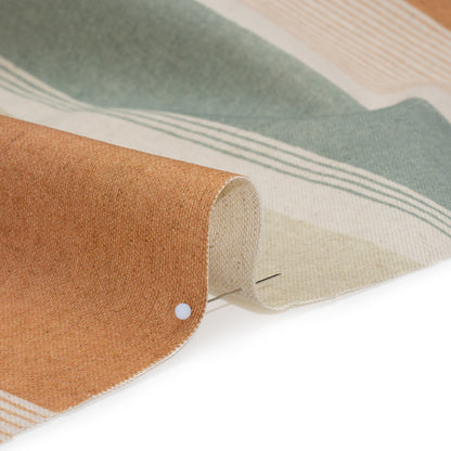 Printed Cotton and Linen Canvas - Copper Stripes - British Imported