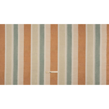 Printed Cotton and Linen Canvas - Copper Stripes - British Imported