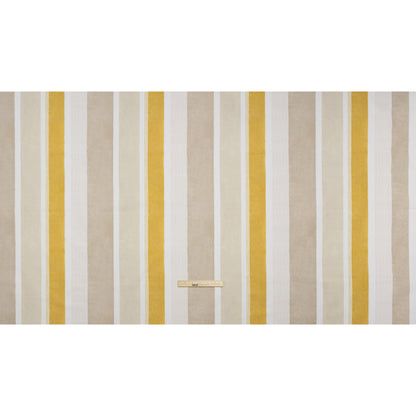 Printed Cotton and Linen Canvas - Maize Stripes - British Imported