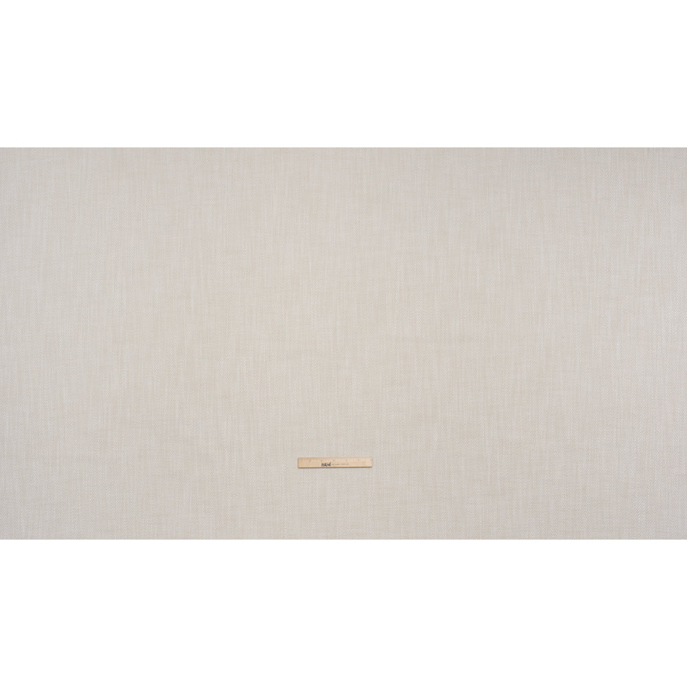Recycled Polyester Home Decor Twill - Alabaster Herringbone - British Imported - Full