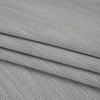 Recycled Polyester Home Decor Twill - Ash Herringbone - British Imported