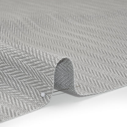 Recycled Polyester Home Decor Twill - Ash Herringbone - British Imported