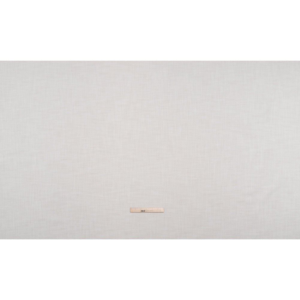Recycled Polyester Home Decor Twill - Chalk Herringbone - British Imported