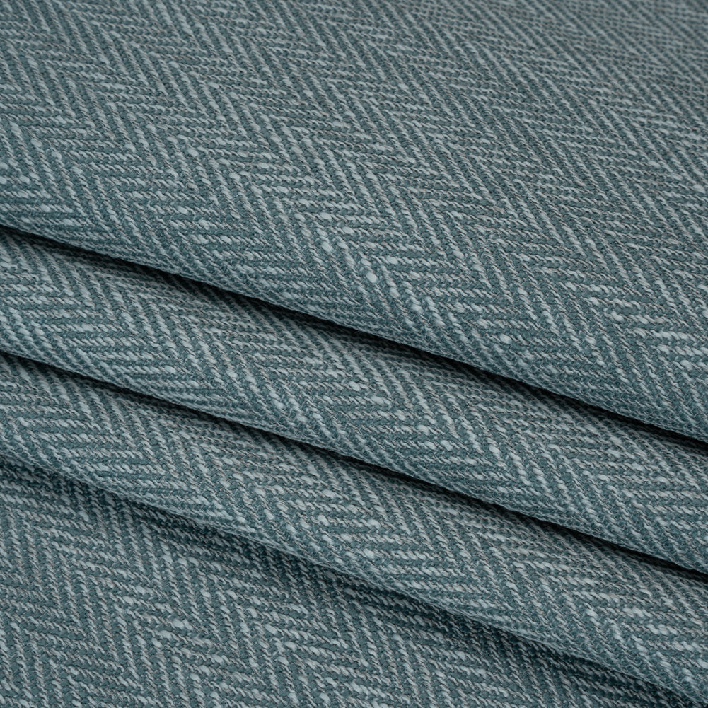 Recycled Polyester Home Decor Twill - Danube Herringbone - British Imported - Folded