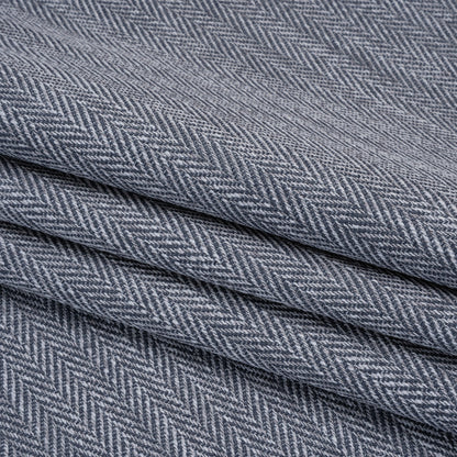 Recycled Polyester Home Decor Twill - Denim Herringbone - British Imported