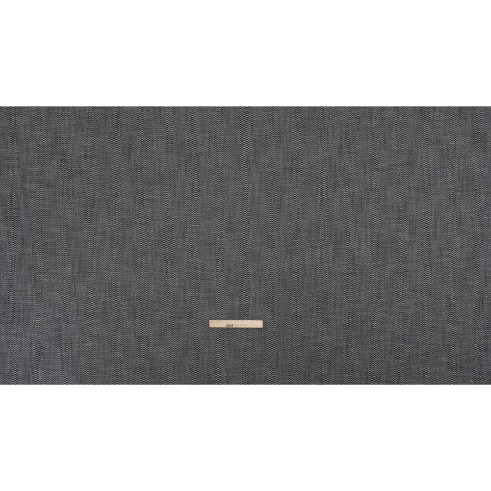 Recycled Polyester Home Decor Twill - Ebony Herringbone - British Imported - Full