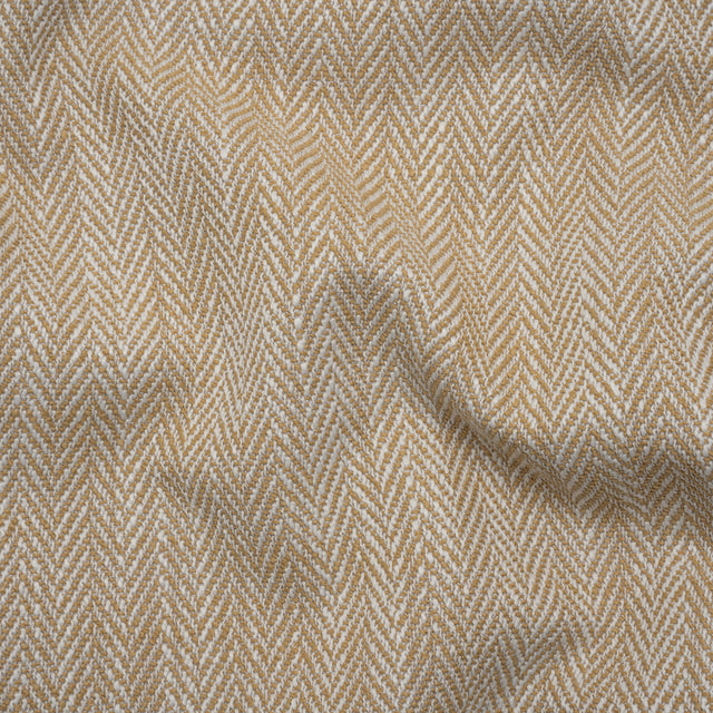 Recycled Polyester Home Decor Twill - Maize Herringbone - British Imported