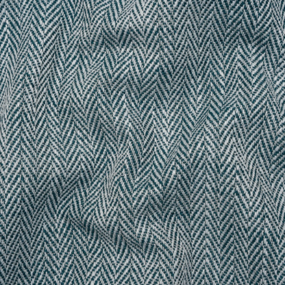 Recycled Polyester Home Decor Twill - Navy Herringbone - British Imported
