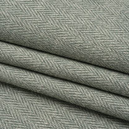 Recycled Polyester Home Decor Twill - Sage Herringbone - British Imported