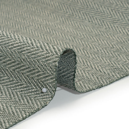 Recycled Polyester Home Decor Twill - Sage Herringbone - British Imported