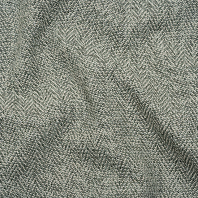 Recycled Polyester Home Decor Twill - Sage Herringbone - British Imported