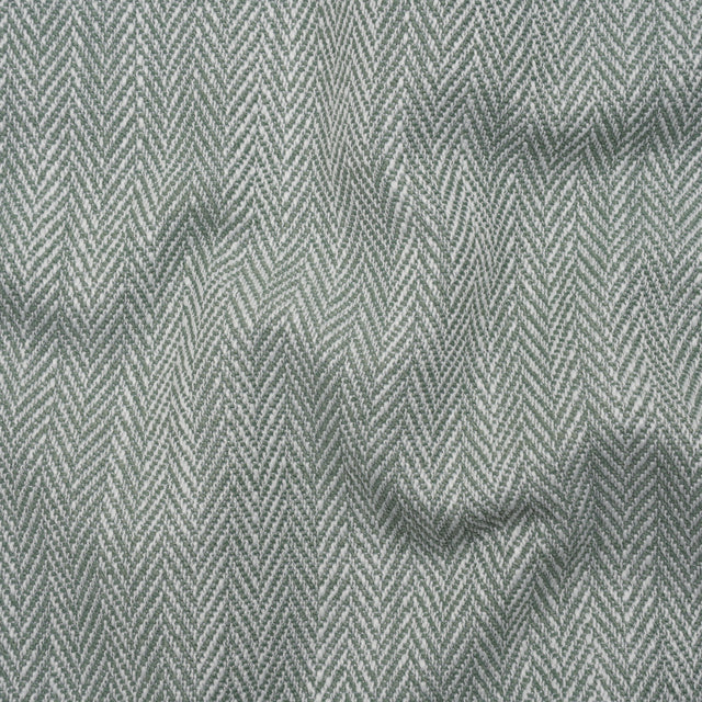 Recycled Polyester Home Decor Twill - Seafoam Herringbone - British Imported