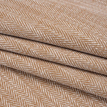 Recycled Polyester Home Decor Twill - Sienna Herringbone - British Imported