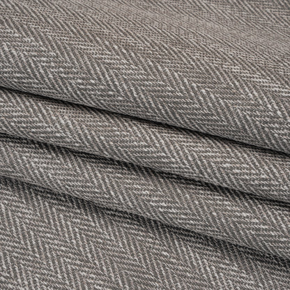 Recycled Polyester Home Decor Twill - Smoke Herringbone - British Imported