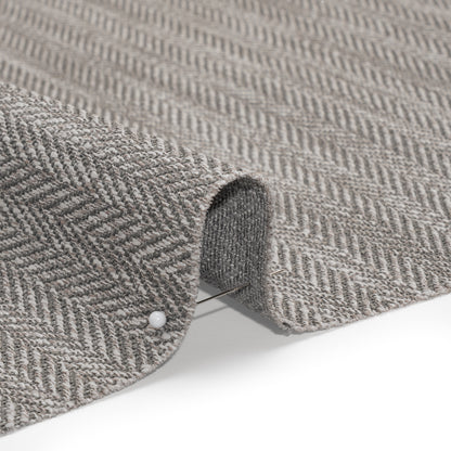 Recycled Polyester Home Decor Twill - Smoke Herringbone - British Imported