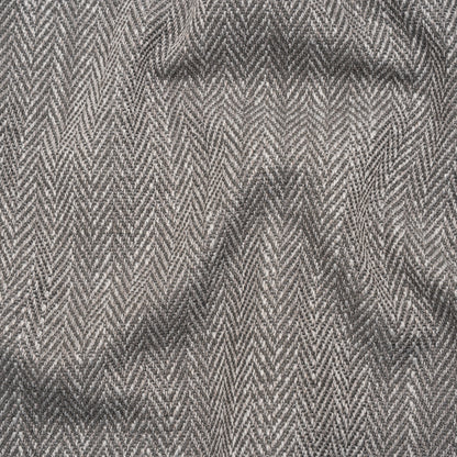 Recycled Polyester Home Decor Twill - Smoke Herringbone - British Imported