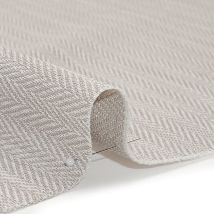 Recycled Polyester Home Decor Twill - Stone Herringbone - British Imported