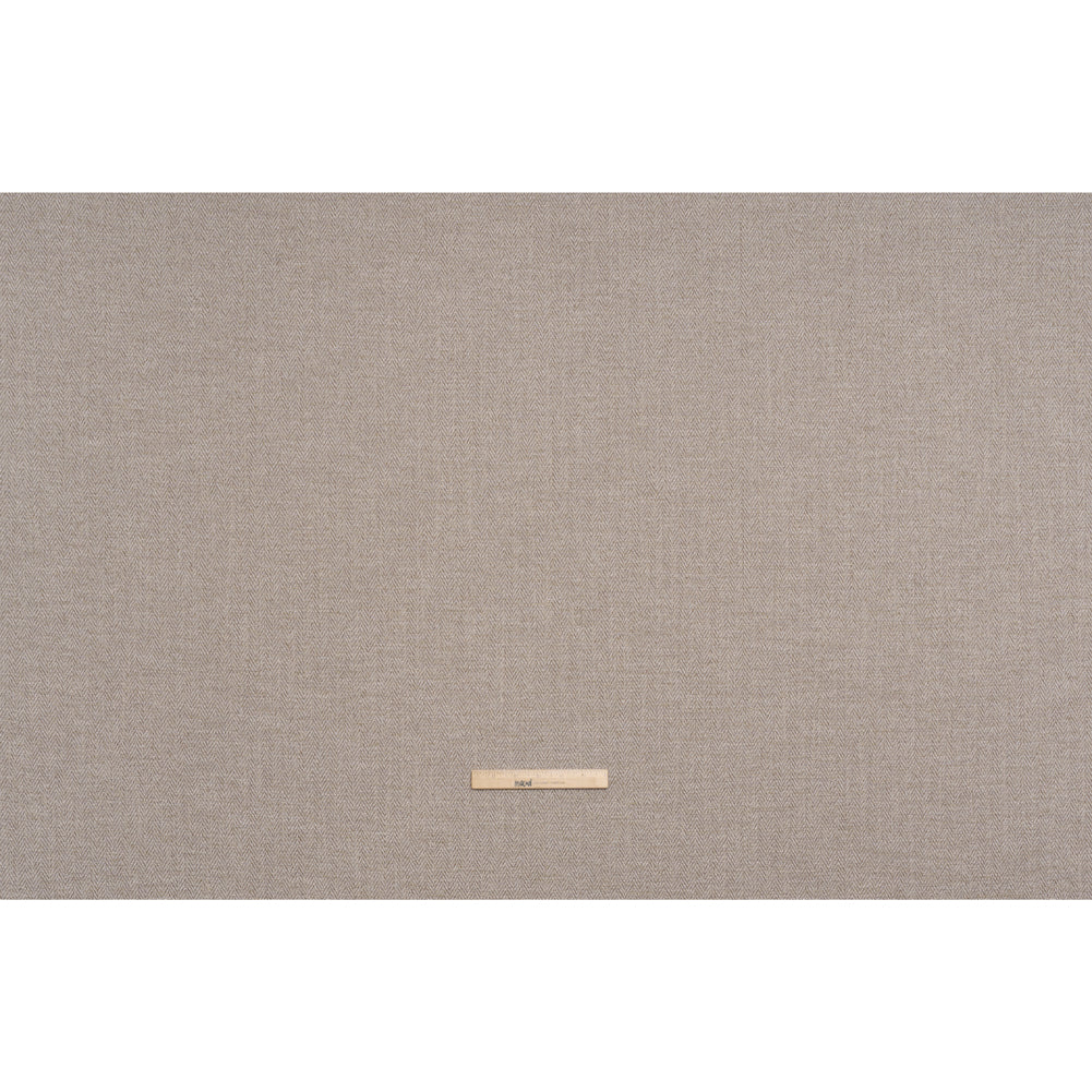 Recycled Polyester Home Decor Twill - Taupe Herringbone - British Imported - Full