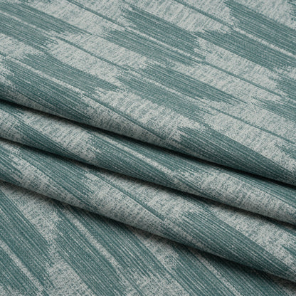 Cotton Blend Home Decor Jacquard - Kingfisher Ikat Checks - British Imported