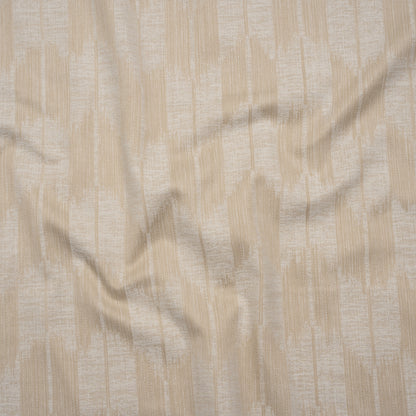 Cotton Blend Home Decor Jacquard - Natural Ikat Checks - British Imported