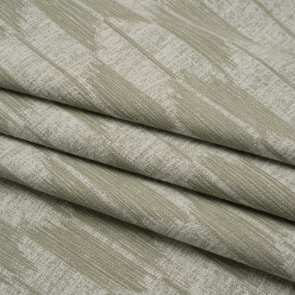 Cotton Blend Home Decor Jacquard - Sage Ikat Checks - British Imported