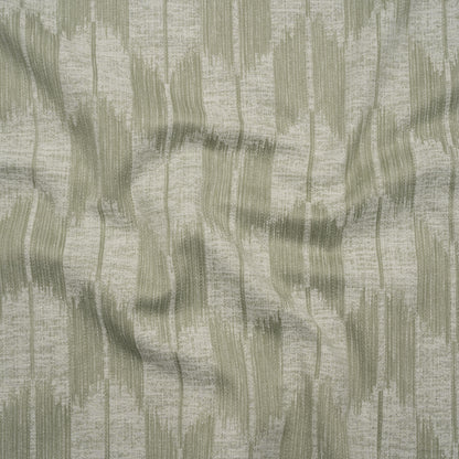 Cotton Blend Home Decor Jacquard - Sage Ikat Checks - British Imported