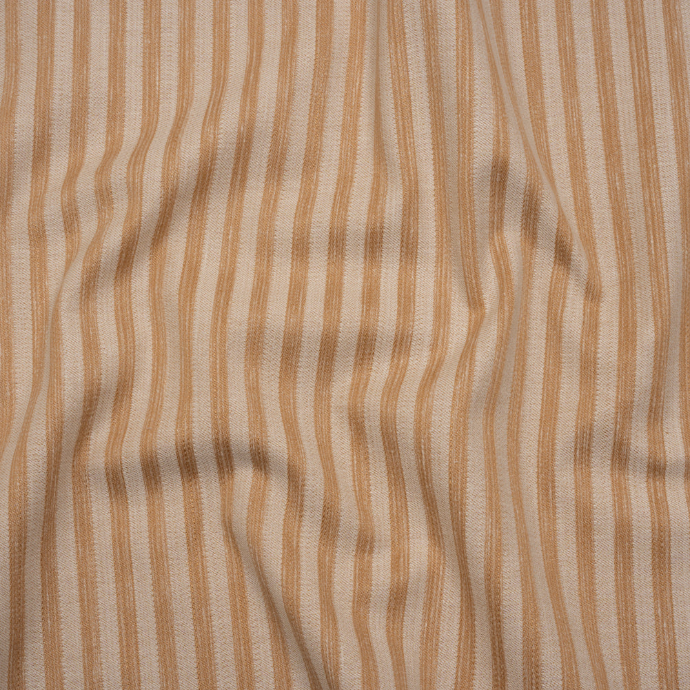 Cotton Blend Home Decor Jacquard - Autumn Stripes - British Imported