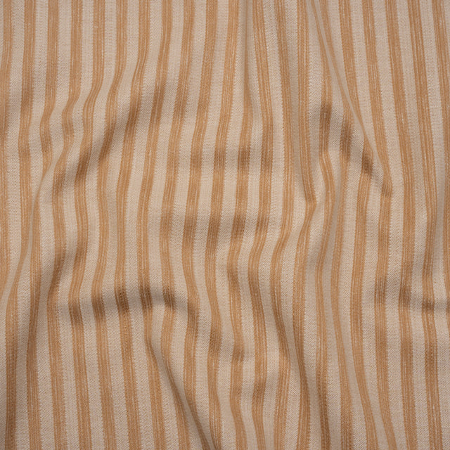 Cotton Blend Home Decor Jacquard - Autumn Stripes - British Imported
