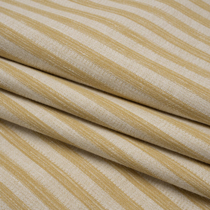 Cotton Blend Home Decor Jacquard - Maize Stripes - British Imported