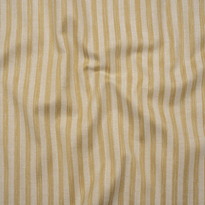 Cotton Blend Home Decor Jacquard - Maize Stripes - British Imported