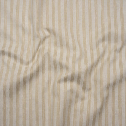 Cotton Blend Home Decor Jacquard - Natural Stripes - British Imported