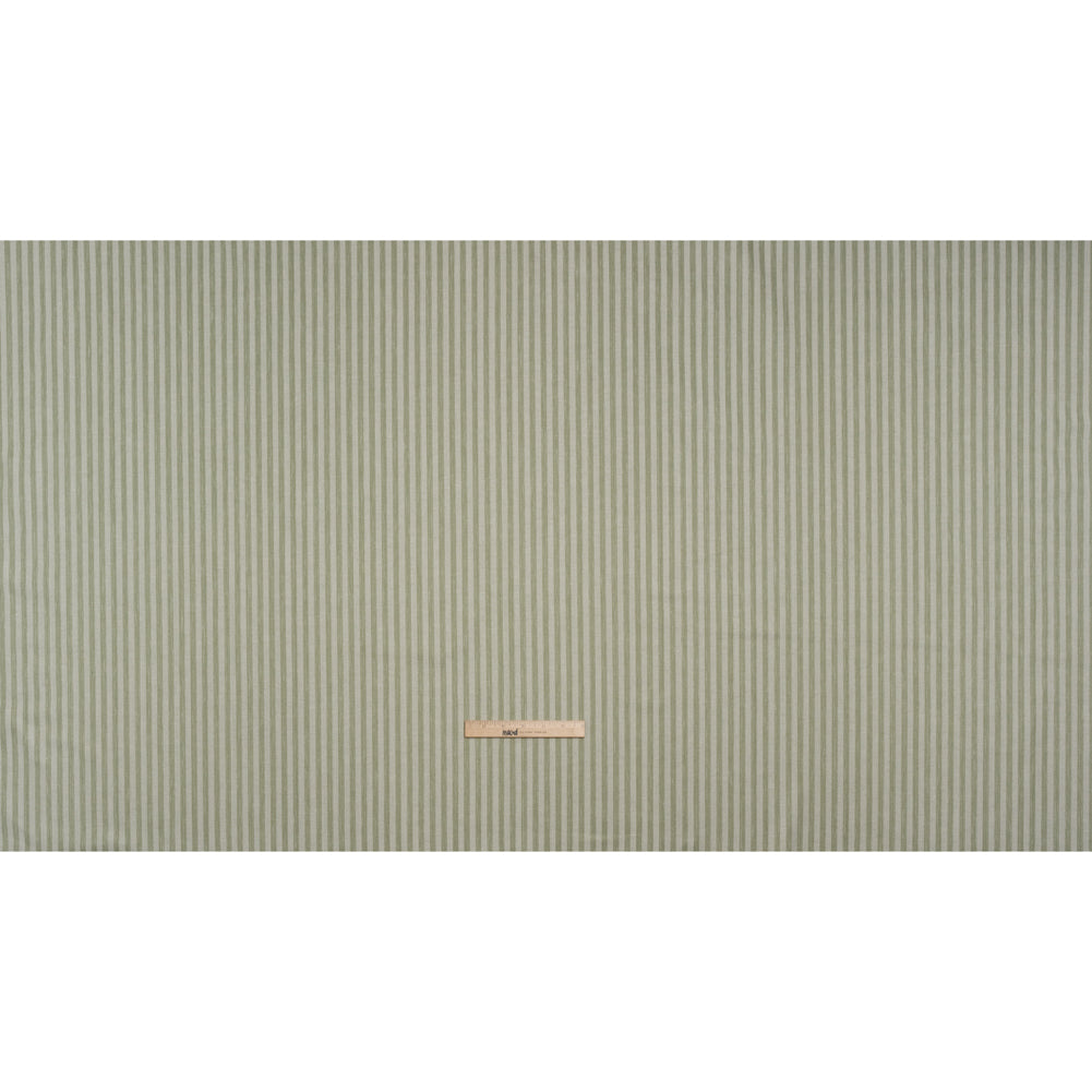 Cotton Blend Home Decor Jacquard - Sage Stripes - British Imported - Full