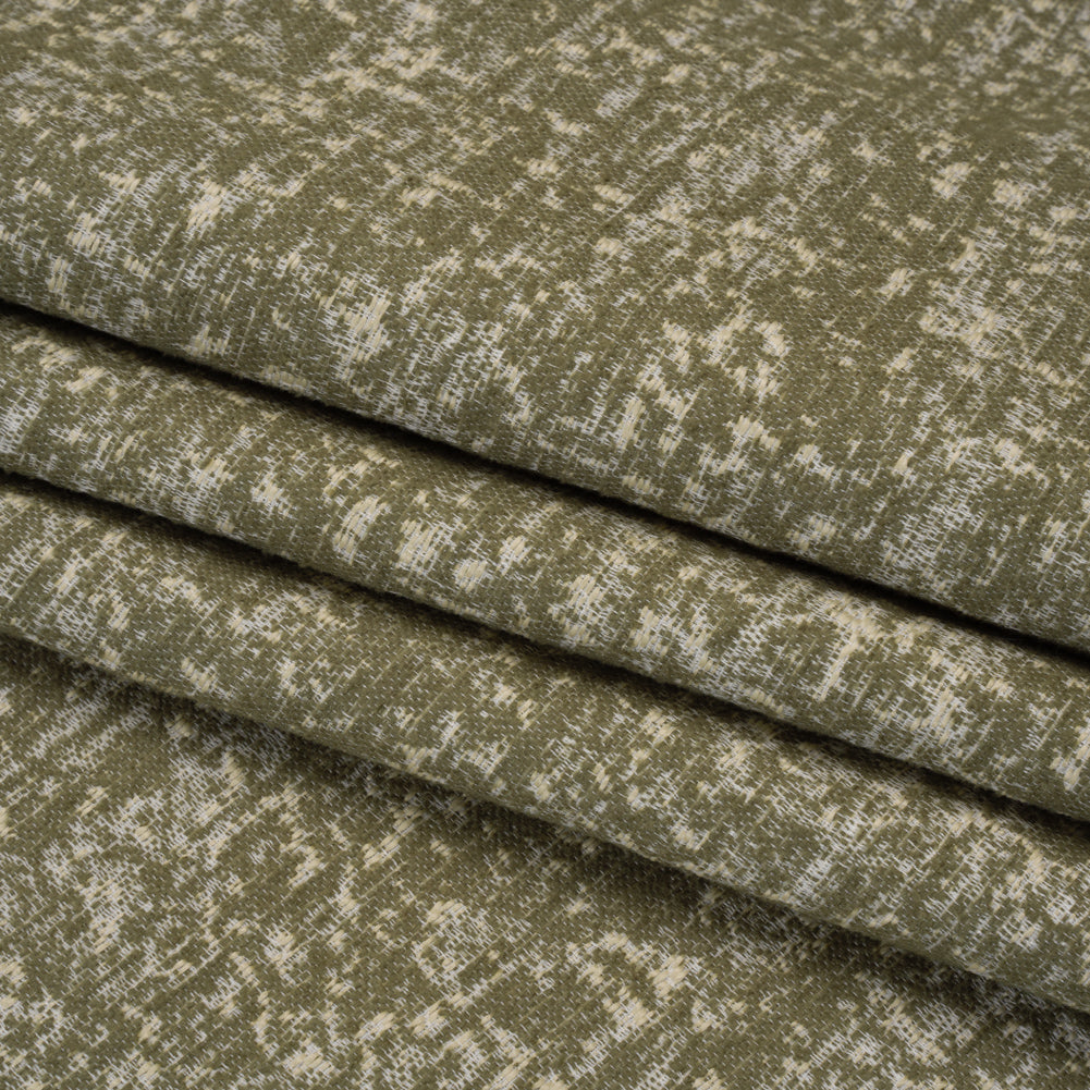 Home Decor Jacquard - Moss Abstract Textures - British Imported - Folded