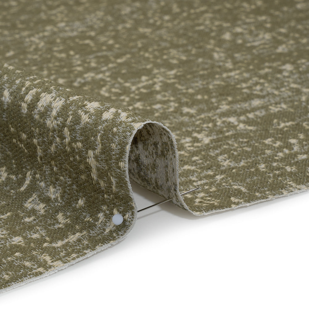 Home Decor Jacquard - Moss Abstract Textures - British Imported - Detail