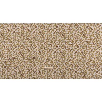 Printed Cotton Canvas - Maize Budding Flowers and Leaves - British Imported