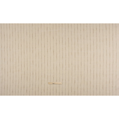 Polyester and Cotton Drapery Twill - Flax Zig Zags and Textured Stripes - British Imported