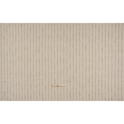 Polyester and Cotton Drapery Twill - Walnut Zig Zags and Textured Stripes - British Imported