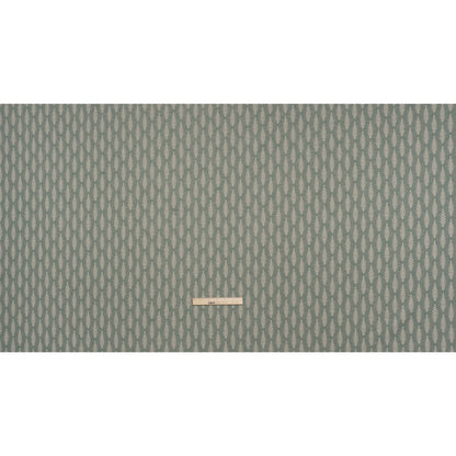 Recycled Polyester and Cotton Jacquard - Eucalyptus Lines of Leaves - British Imported